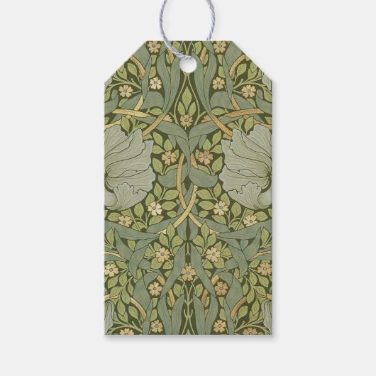 William Morris Pimpernel Pattern Cadeaulabel (Voorkant)