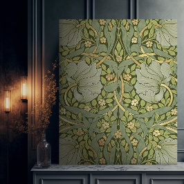 William Morris Pimpernel Pattern Canvas Afdruk