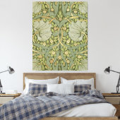William Morris Pimpernel Pattern Canvas Afdruk (Insitu (Slaapkamer))