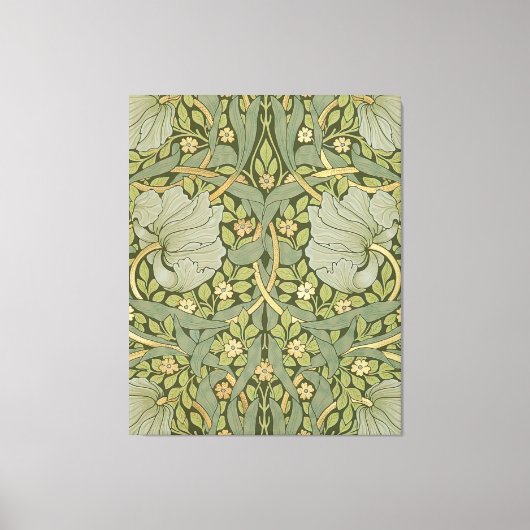William Morris Pimpernel  Pattern Canvas Afdruk (Voorkant)