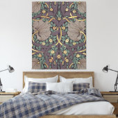 William Morris Pimpernel Pattern Canvas Pr (Insitu (Slaapkamer))
