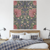 William Morris Pimpernel  Pattern Canvas Pr (Insitu (Slaapkamer))