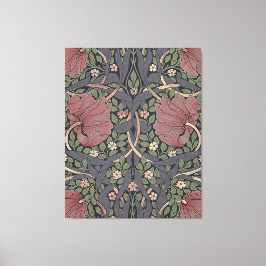 William Morris Pimpernel Pattern Canvas Pr (Voorkant)