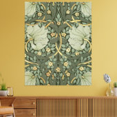 William Morris Pimpernel  Pattern Canvas Pr (Insitu (Woonkamer))