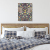 William Morris Pimpernel Pattern Canvas Pr Afdruk (Insitu (Slaapkamer))