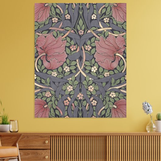 William Morris Pimpernel  Pattern Canvas Pr Afdruk (Insitu (Woonkamer))