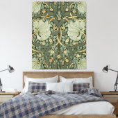 William Morris Pimpernel  Pattern Canvas Pr Afdruk (Insitu (Slaapkamer))
