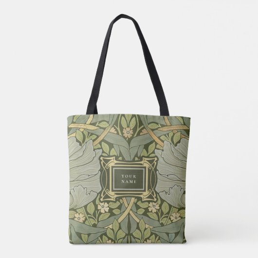 William Morris Pimpernel  Pattern Canvas tas (Achterkant)