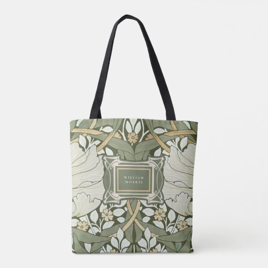 William Morris Pimpernel Pattern Canvas tas (Achterkant)