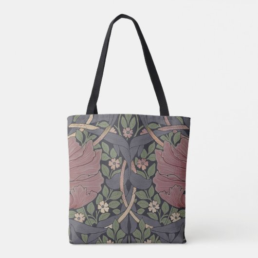 William Morris Pimpernel  Pattern Canvas tas (Achterkant)