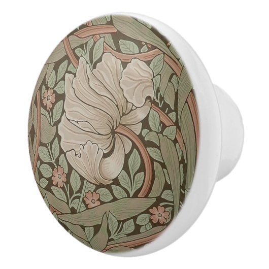 William Morris Pimpernel  Pattern Ceramic K Keramische Knop (Rechts)