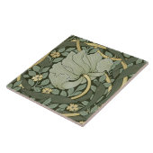 William Morris Pimpernel  Pattern Ceramic T Tegeltje (Zijkant)
