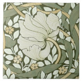 William Morris Pimpernel  Pattern Ceramic T Tegeltje (Voorkant)