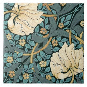 William Morris Pimpernel  Pattern Ceramic T Tegeltje (Voorkant)