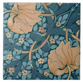 William Morris Pimpernel  Pattern Ceramic T Tegeltje (Voorkant)
