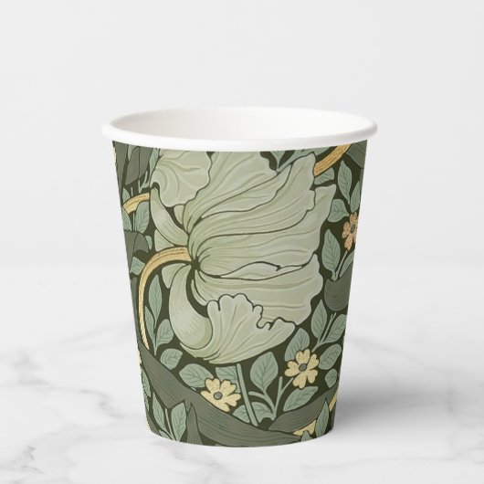 William Morris Pimpernel  Pattern Cup Papieren Bekers (Voorkant)