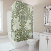 William Morris Pimpernel Pattern Douchegordijn (In situ)