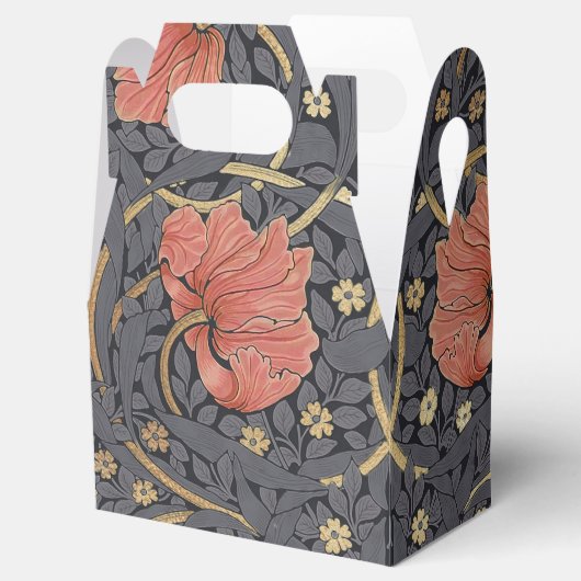 William Morris Pimpernel  Pattern Favor Box Bedankdoosjes (Geopend)