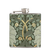 William Morris Pimpernel Pattern Flask Heupfles (Voorkant)
