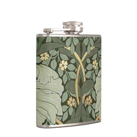 William Morris Pimpernel  Pattern Flask Heupfles (Rechts)