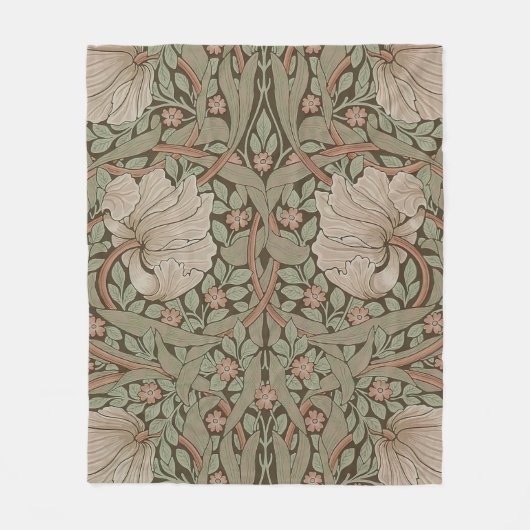 William Morris Pimpernel Pattern Fleece Bl (Voorkant)