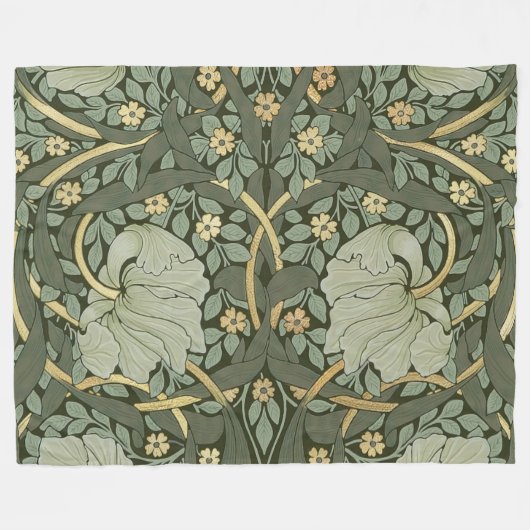 William Morris Pimpernel  Pattern Fleece Bl (Voorkant (Horizontaal))