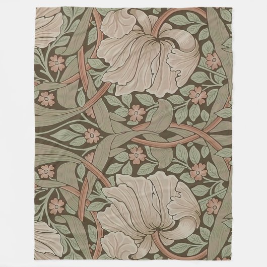 William Morris Pimpernel Pattern Fleece Bl (Voorkant)