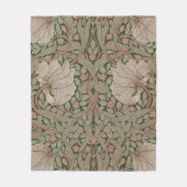 William Morris Pimpernel  Pattern Fleece Bl Deken (Voorkant)