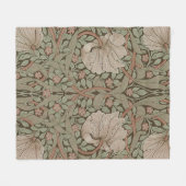 William Morris Pimpernel  Pattern Fleece Bl Deken (Voorkant (Horizontaal))