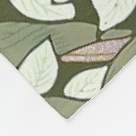 William Morris Pimpernel  Pattern Fleece Bl Deken (Hoek)