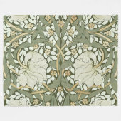 William Morris Pimpernel Pattern Fleece Bl Deken (Voorkant (Horizontaal))