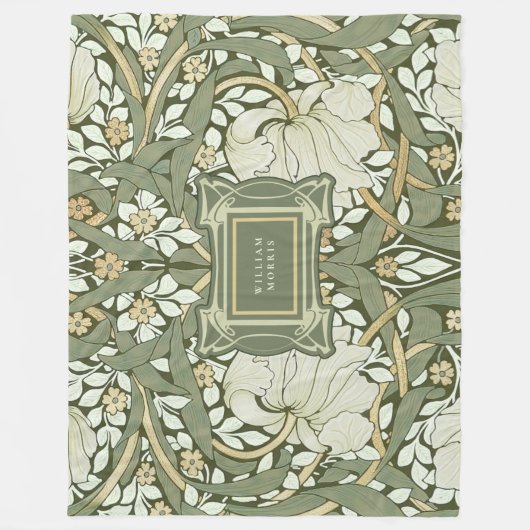 William Morris Pimpernel Pattern Fleece Deken (Voorkant)