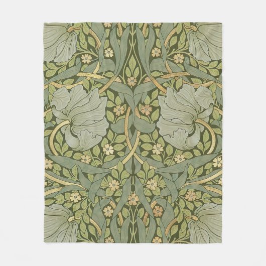 William Morris Pimpernel Pattern Fleece Deken (Voorkant)