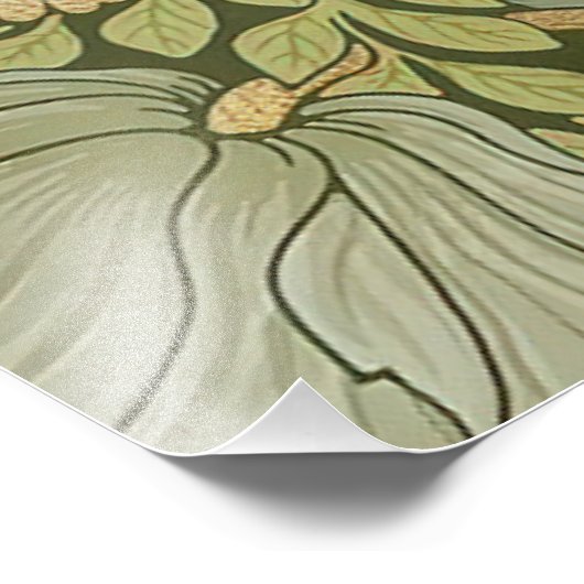 William Morris Pimpernel Pattern Foto Afdruk (Hoek)