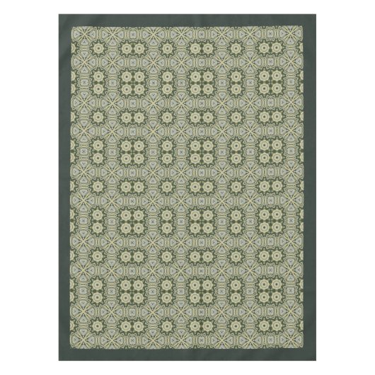 William Morris Pimpernel Pattern Green Gold Tafelkleed (Voorkant)