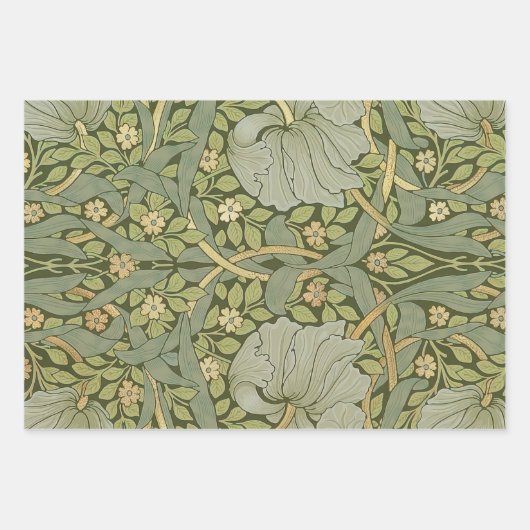 William Morris Pimpernel Pattern Inpakpapier Vel (Voorkant 2)