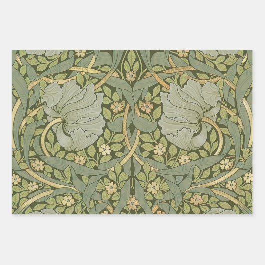 William Morris Pimpernel Pattern Inpakpapier Vel (Voorkant)