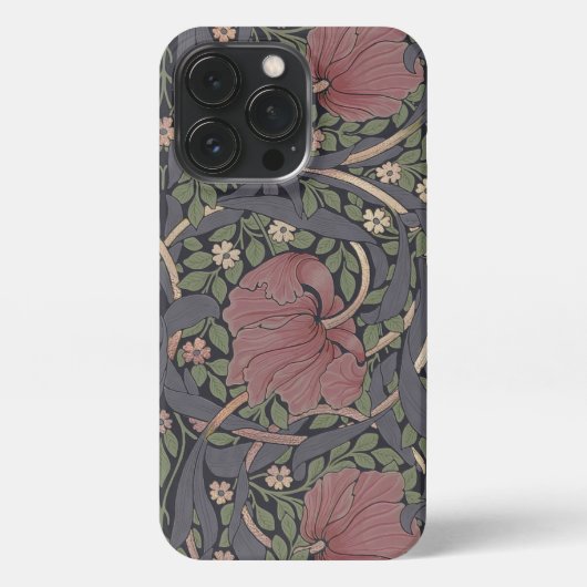 William Morris Pimpernel  Pattern iPhone Ca Hoesje (Achterkant)