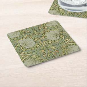 William Morris Pimpernel  Pattern Kartonnen Onderzetters