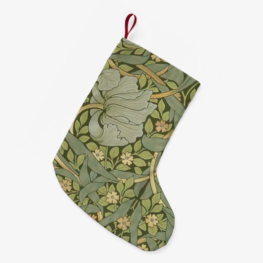 William Morris Pimpernel  Pattern Kleine Kerstsok (Voorkant (Hangend))