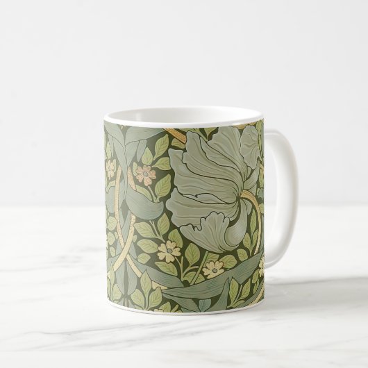 William Morris Pimpernel  Pattern Koffiemok (Voorkant rechts)