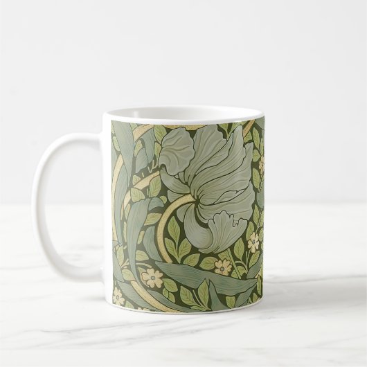 William Morris Pimpernel  Pattern Koffiemok (Links)