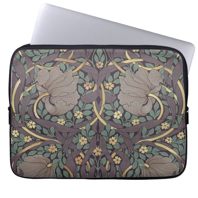 William Morris Pimpernel  Pattern Laptop Sl Sleeve (Voorkant)