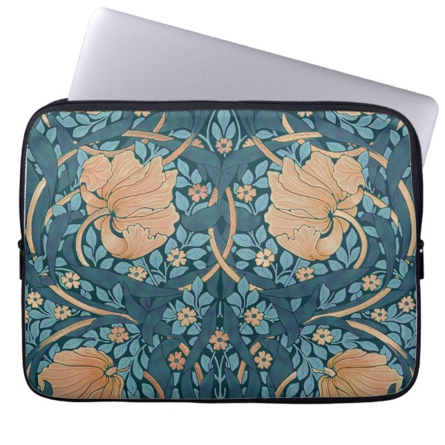 William Morris Pimpernel  Pattern Laptop Sl Sleeve (Voorkant)