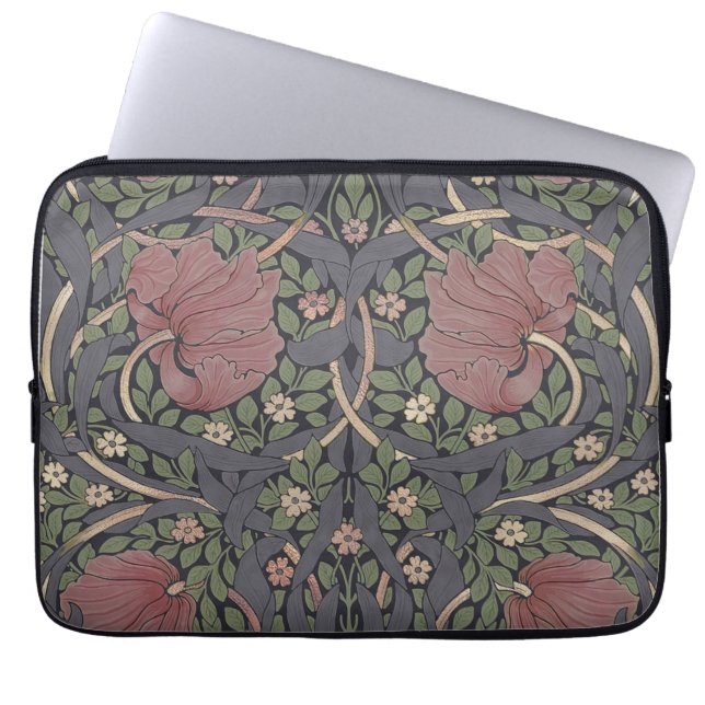 William Morris Pimpernel  Pattern Laptop Sl Sleeve (Voorkant)