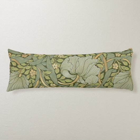 William Morris Pimpernel Pattern Lichaamskussen (Voorkant)