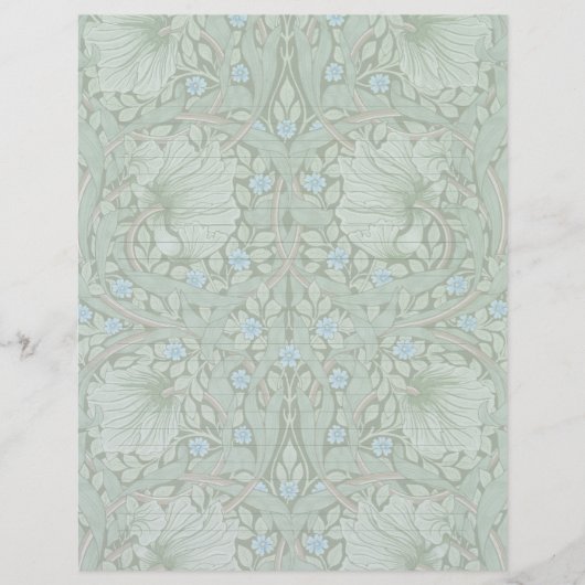 William Morris Pimpernel Pattern  Lined Briefhoofd (Voorkant)