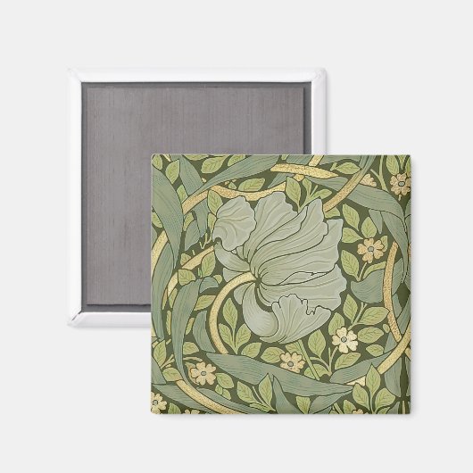 William Morris Pimpernel  Pattern Magnet (Voorkant / Achterkant)