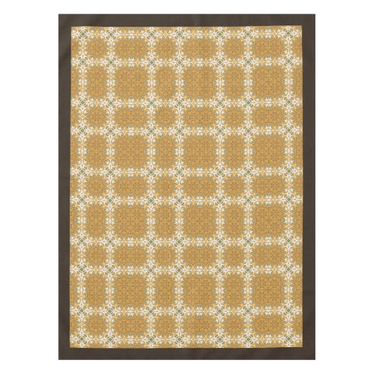 William Morris Pimpernel Pattern oranje bruine sal Tafelkleed (Voorkant)