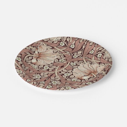 William Morris Pimpernel Pattern Papieren Bordje (Gekanteld)